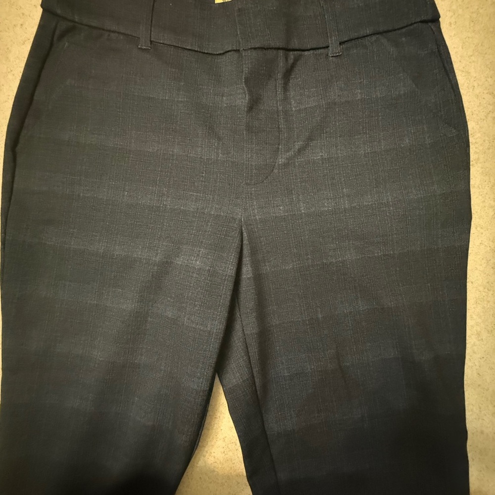 Democracy Navy and Gray High Rise Trousers